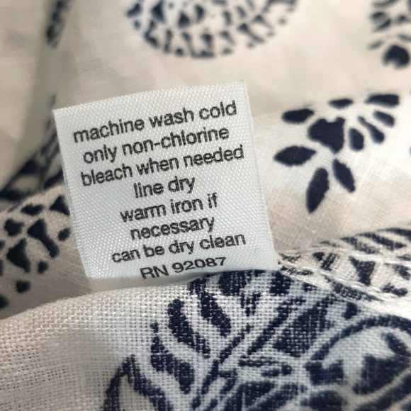 SAKS FIFTH AVENUE  BLUE 100% LINEN slim fit button front shirt Size L Paisley - Picture 8 of 16